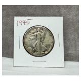 1945 Silver walking liberty 1/2 dollar