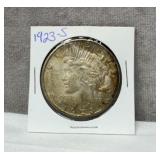 1923S silver peace dollar