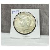 1923 silver peace dollar