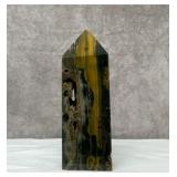 Black and yellow ocean Jasper oblique 6 inches
