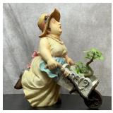 Gardening in pearls yard art 19