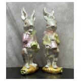 2 LG FOIL EASTER BUNNIES