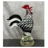 LG ART GLASS ROOSTER 15