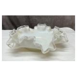 Fenton Silvercrest double ruffle bowl 6