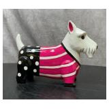 PINK PALOOZA SCOTTIE DOG CERAMIC 13