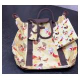 J Garden rooster tote never used x16