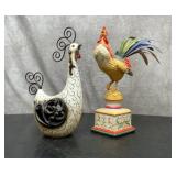 2 decorative roosters 13