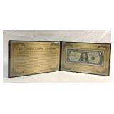 1957 a series silver certificate $1.00