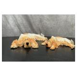 Pair of Irish setters, ceramic