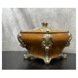 Lg Decorator box with lid 11 x 11 x 10"
