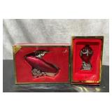 2. Lennox Santa ornaments.