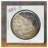 1884-S MORGAN SILVER DOLLAR