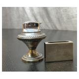 Sterling silver match case 26 g, silver weighted