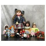 Doll group, Disney, porcelain dolls, nutcracker,