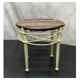 Plant stand wood & metal 12