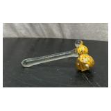 Hand blown glass hammer. 8