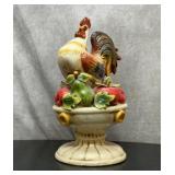 Rooster on a fruit bowl 18