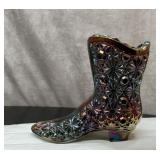 FENTON CARNIVAL GLASS BOOT Daisy and button 4