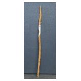 Carved Santa walking stick 56