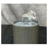Swarovski crystal elephant. 2 1/4