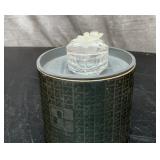 Swarovski crystal Dogwood trinket box