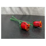 Glass roses 12