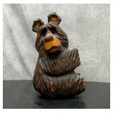 Carved wooden bear 12 inches
