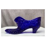 Fenton cobalt Daisy pattern cat shoe 5.5