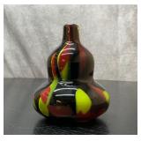 Vintage blown studio art glass vase 7