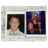 2 Paul McCartney signed photos 12 x 8.