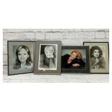 4 autographed photos Hollywood