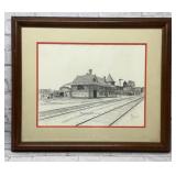 Jim Hayes 1982 Burlington Depot circa 1910