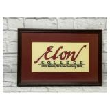 Elon college framed Crosstitch 1889/1989