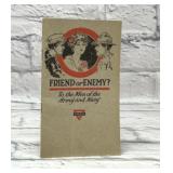 World War I Friend or enemy YMCA booklet