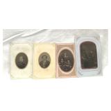 Antique tin type photographs 4''