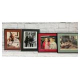 4 autographed photos
