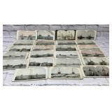 Vintage stereoscope cards US Navy and others