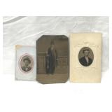 Antique tin type photograph