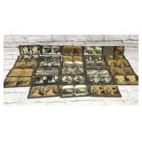 Stereoscope photo cards group