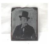 Antique daguerreotype gentleman 2.5''