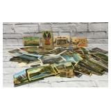 Large group of antique postcards