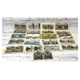 Antique stereoscope Cards