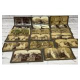 Antique stereoscope Cards