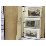 Photo album with antique photos