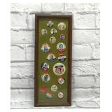 Political campaign pin backs 1940's-1960's