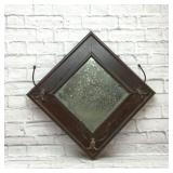 ANTIQUE HALL MIRROR COAT RACK