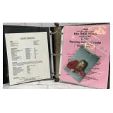Scrapbook full of autographs, celebrity photos