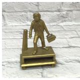 Brass shoe shine boy statue 5''