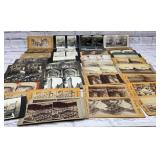 Antique stereo scope, Cards group