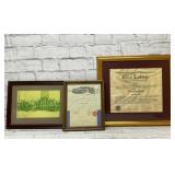 Elon College diploma, Ossipee Cotton Mill